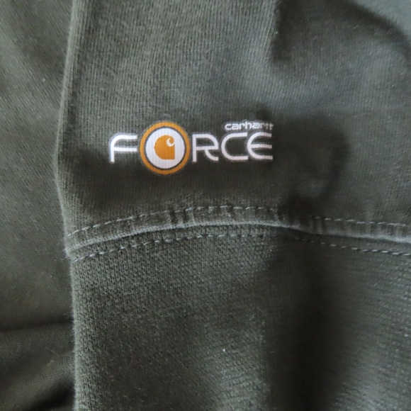 Carhartt Force FR Flame Resistant olive Mens Long Sleeve Crew T-Shirt 2XLT - Picture 3 of 7